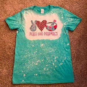 Almost New Tie Dye Pharmacy T-shirt Size Medium